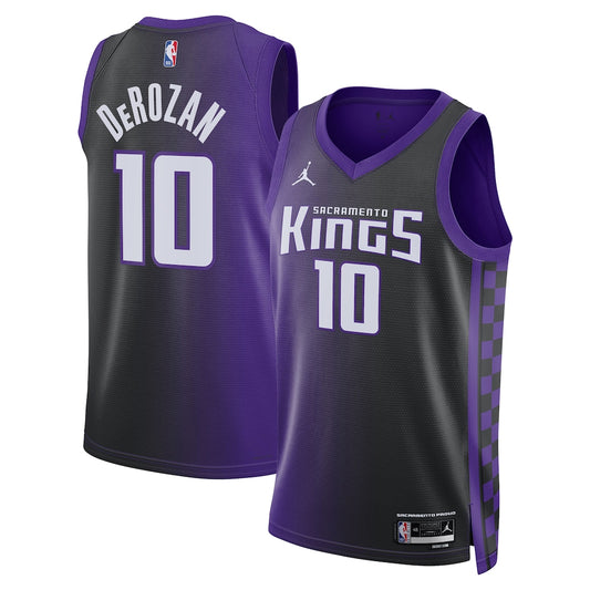 Sacramento Kingsjordan Brand Statement Edition Swingman Jersey Purple Demar Derozan retro stitched fan jersey RTJ12973