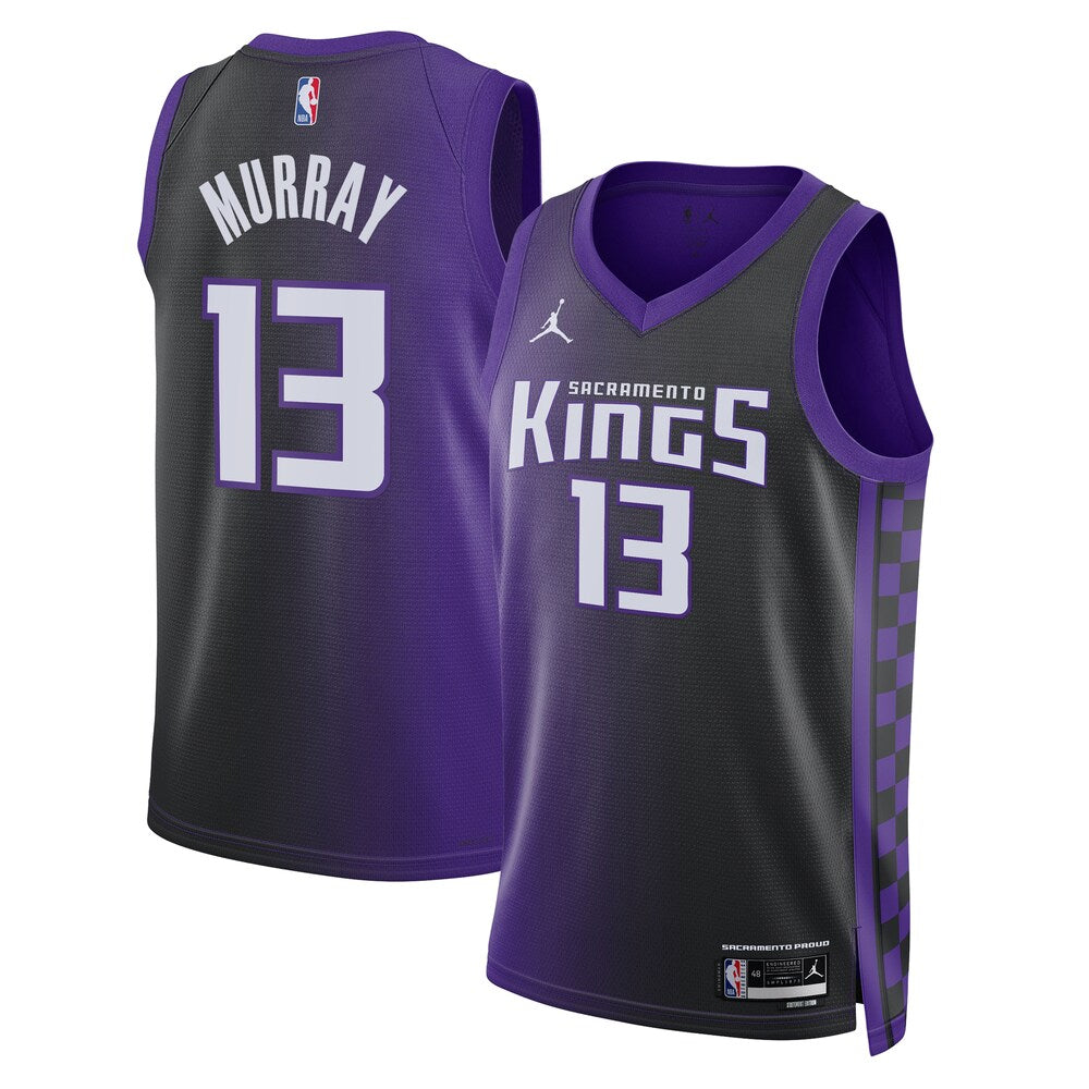 Sacramento Kings Jordan Brand Statement Edition Swingman Jersey Purple Keegan Murray retro stitched fan jersey