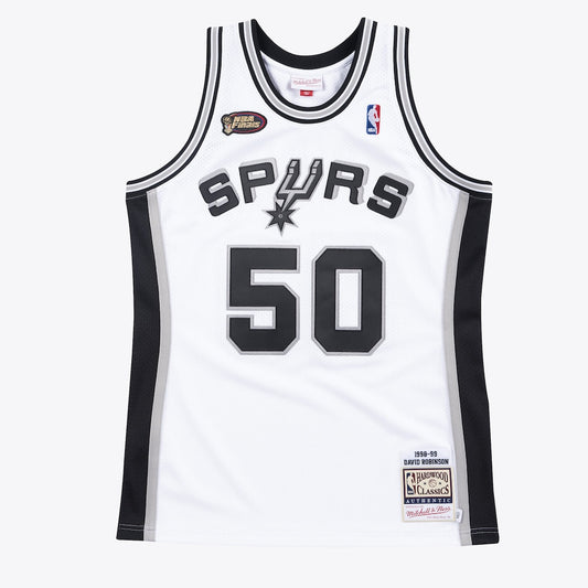 San Antonio Spurs M&N Jersey Home Finals David Robinson 1998 99 retro stitched fan jersey RTJ12954 image 1