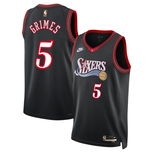 Philadelphia 76ers Classic Edition Jersey Black Quentin Grimes retro stitched fan jersey RTJ12929 image 1