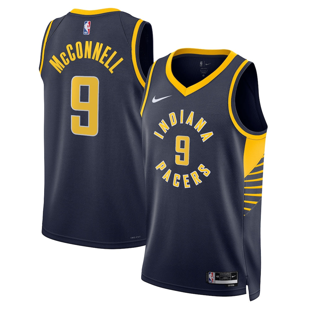 Indiana Pacers Icon Edition Swingman Jersey Navy Tj Mcconnell retro stitched fan jersey RTJ12924 image 1