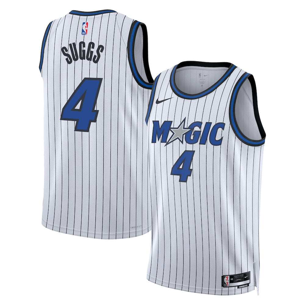 Orlando Magic Replica Association Edition Swingman Jersey White Jalen Suggs retro stitched fan jersey RTJ12914 image 1