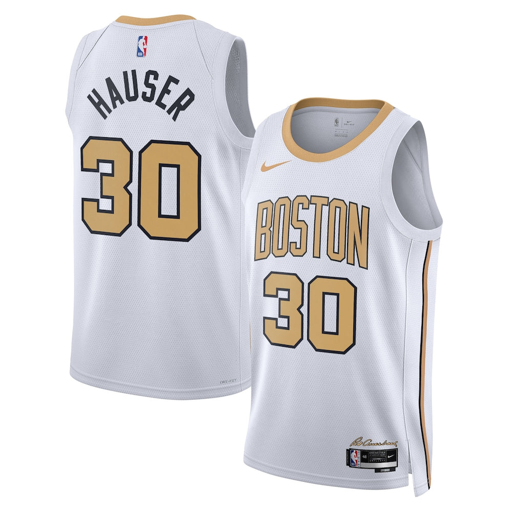 Boston Celtics 2025 26 City Edition Swingman Jersey White Sam Hauser retro stitched fan jersey RTJ12916 image 1