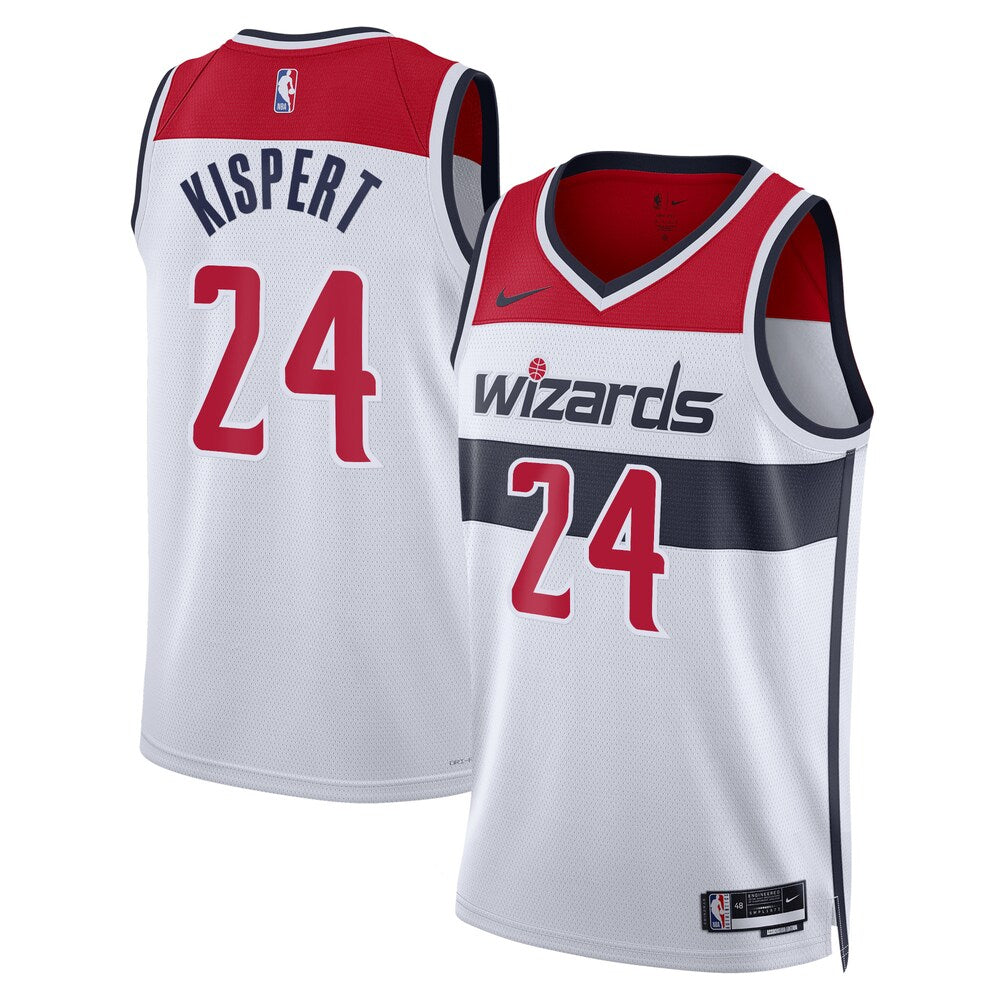 WAS Association Edition Swingman Jersey - White - Corey Kispert - Unisex RTJ Basketball 613