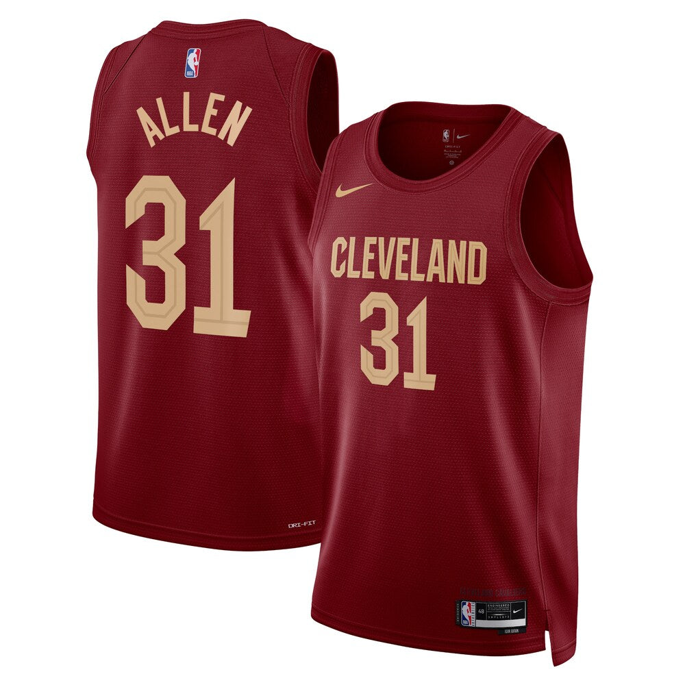 Cleveland Cavaliers Icon Edition Swingman Jersey Maroon Jarrett Allen retro stitched fan jersey RTJ12856 image 1