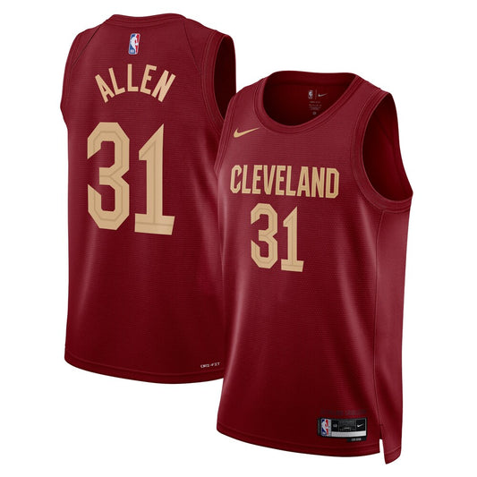 Cleveland Cavaliers Icon Edition Swingman Jersey Maroon Jarrett Allen retro stitched fan jersey RTJ12856 image 1
