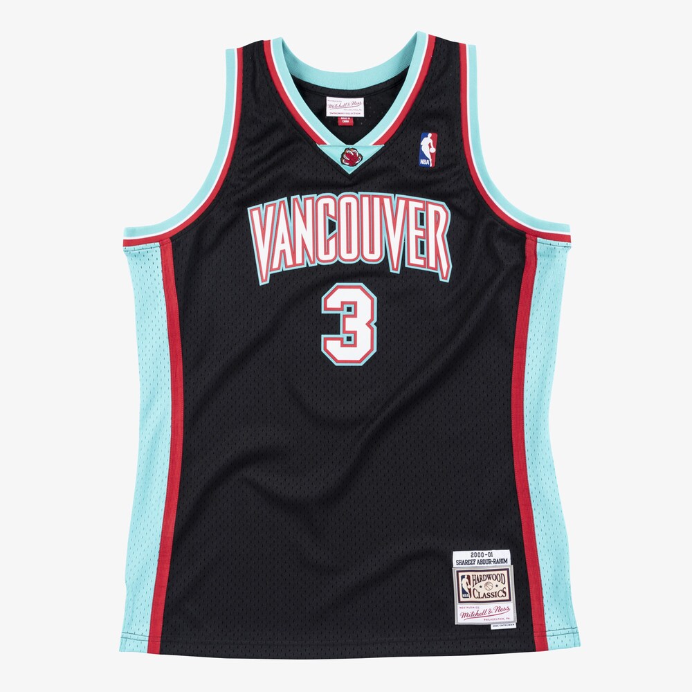 Vancouver Grizzlies M&N Swingman Jersey Shareef Adbur-Rahim 2000 RTJ Basketball 654