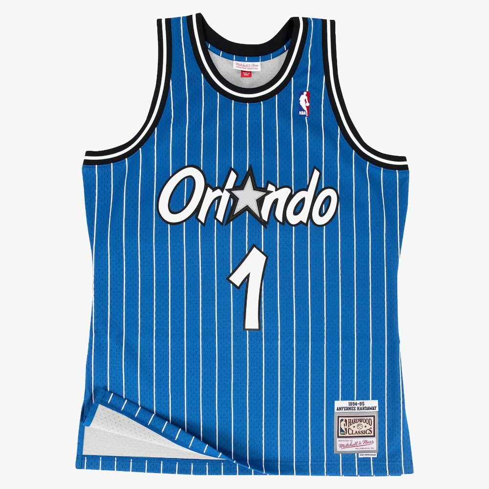 Orlando Magic M&N Swingman Jersey Road Anfernee Hardaway 1994 95 retro stitched fan jersey RTJ12838 image 1