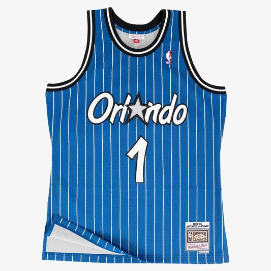 Orlando Magic M&N Swingman Jersey Road Anfernee Hardaway 1994 95 retro stitched fan jersey RTJ12838 image 1