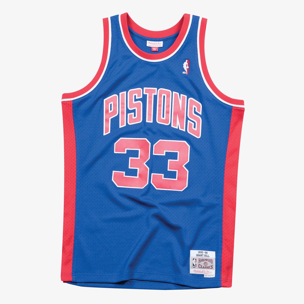 Detroit Pistons M&N Swingman Jersey Road Grant Hill 1995 96 retro stitched fan jersey RTJ12832 image 1