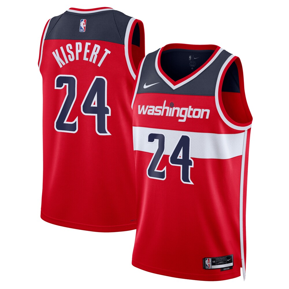 Washington Wizards Icon Edition Swingman Jersey Red Corey Kispert retro stitched fan jersey RTJ12803 image 1