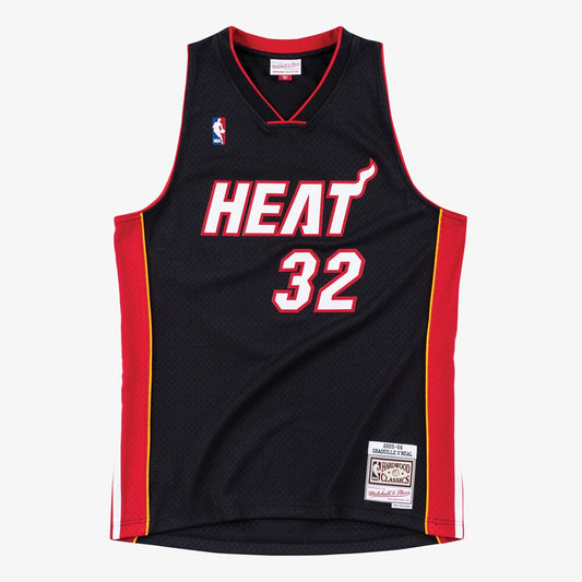 Miami Heat M&N Swingman Jersey Road Shaquille Oneal 2005 06 retro stitched fan jersey RTJ12802 image 1