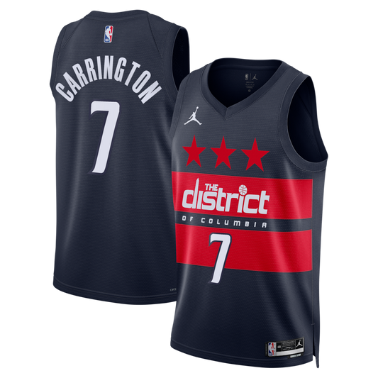 WAS Jordan Statement Edition Swingman Jersey - Navy - Bub Carrington - Mens RTJ Basketball 712