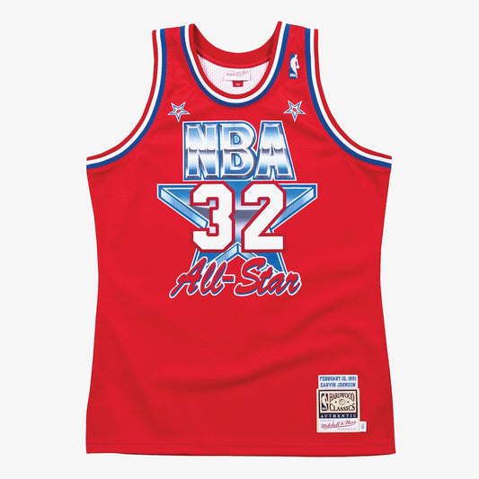 NBA All Star West M&N Jersey Magic Johnson 1991 retro stitched fan jersey RTJ12782 image 1