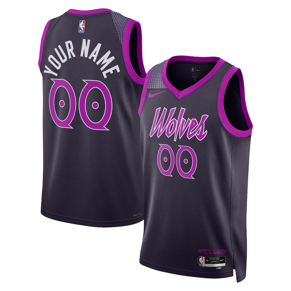 Minnesota Timberwolves 2025 26 City Edition Swingman Jersey Custom retro stitched fan jersey RTJ12763 image 1