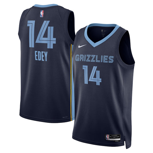 Memphis Grizzlies Icon Swingman Jersey Navy Zach Edey retro stitched fan jersey RTJ12773 image 1