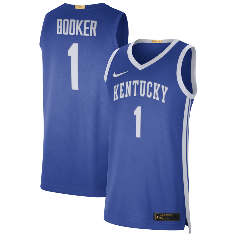 NCAA Kentucky College Basketball Jersey Devin Booker retro stitched fan jersey RTJ12772 image 1