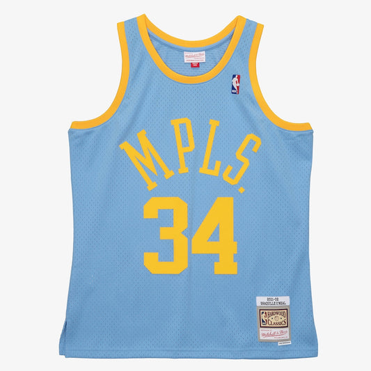 Los Angeles Lakers M&N Swingman Jersey Shaquille Oneal 2001 02 retro stitched fan jersey RTJ12747 image 1