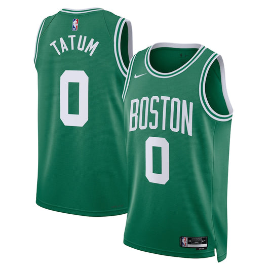 Boston Celtics Icon Edition Swingman Jersey Kelly Green Jayson Tatum retro stitched fan jersey RTJ12737 image 1
