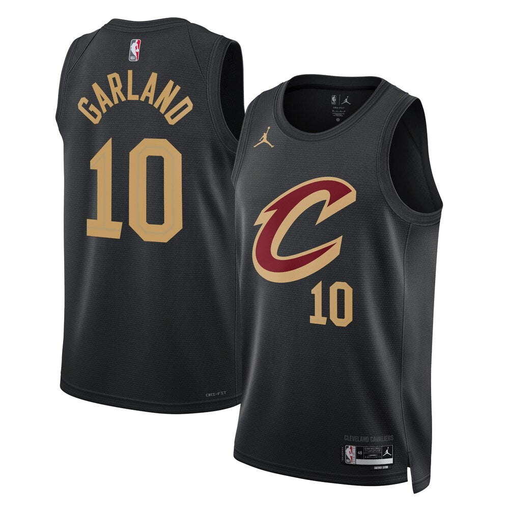 Cleveland Cavaliers Jordan Statement Edition Swingman Jersey Black Darius Garland retro stitched fan jersey RTJ12727
