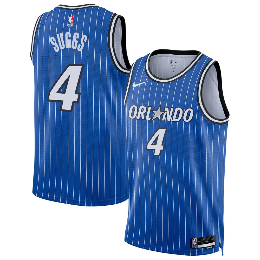 Orlando Magic Replica Icon Edition Swingman Jersey Blue Jalen Suggs retro stitched fan jersey RTJ12726 image 1