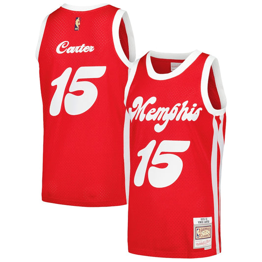 M&N Vince Carter Red Memphis Grizzlies 2015 16 Hardwood Classics Swingman Jersey retro stitched fan jersey RTJ12715