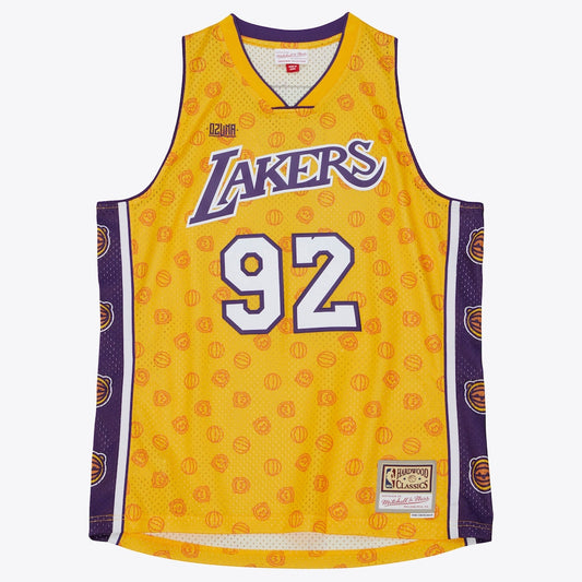 Los Angeles Lakers M&N X Ozuna Swingman Jersey retro stitched fan jersey RTJ12720 image 1
