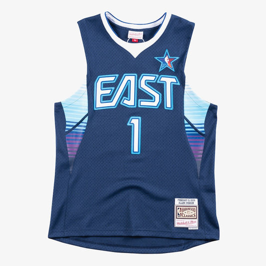 NBA All Star East M&N Swingman Jersey Allen Iverson 2009 retro stitched fan jersey RTJ12712 image 1