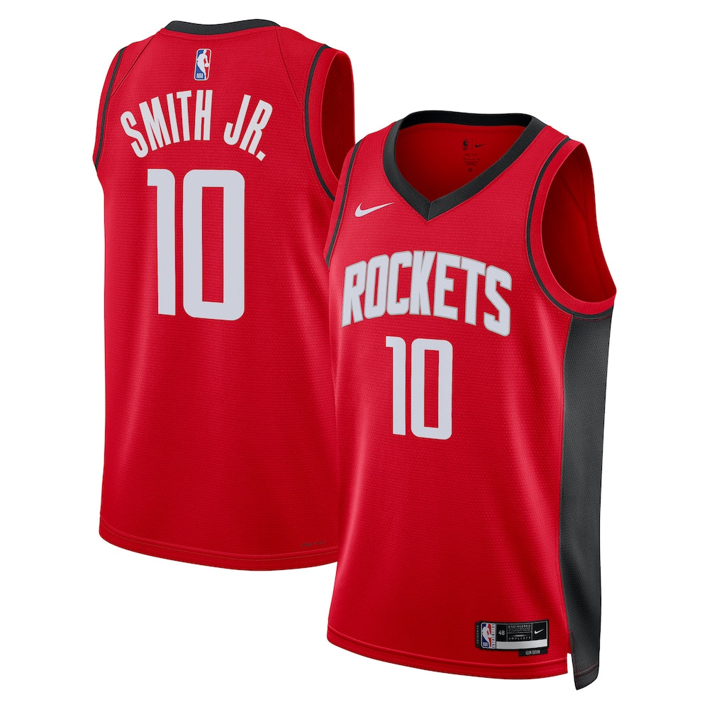Houston Rockets Icon Edition Swingman Jersey Red Jabari Smith Jr retro stitched fan jersey RTJ12706 image 1