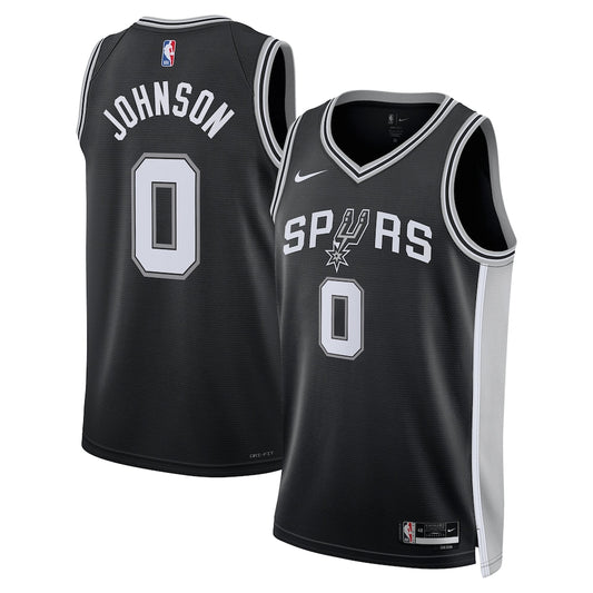 San Antonio Spurs Icon Jersey Keldon Johnson retro stitched fan jersey RTJ12696 image 1