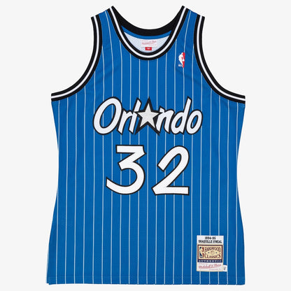 Orlando Magic M&N Jersey Road Shaquille Oneal 1994 95 retro stitched fan jersey RTJ12694 image 2