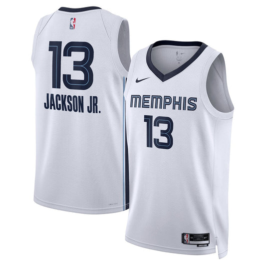 Memphis Grizzlies Association Edition Swingman Jersey White Jaren Jackson Jr retro stitched fan jersey RTJ12673 image 1
