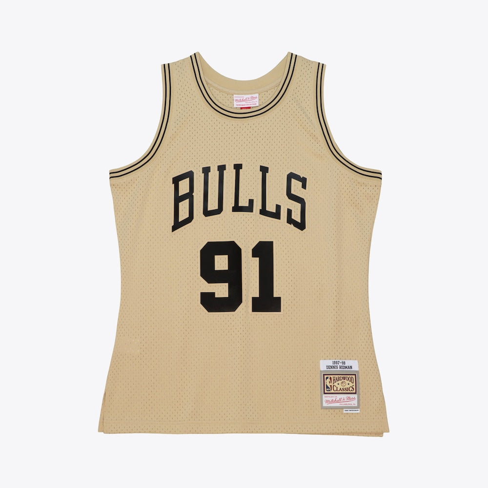 Chicago Bulls M&N Swingman Jersey Dennis Rodman 1997 retro stitched fan jersey RTJ12676 image 1