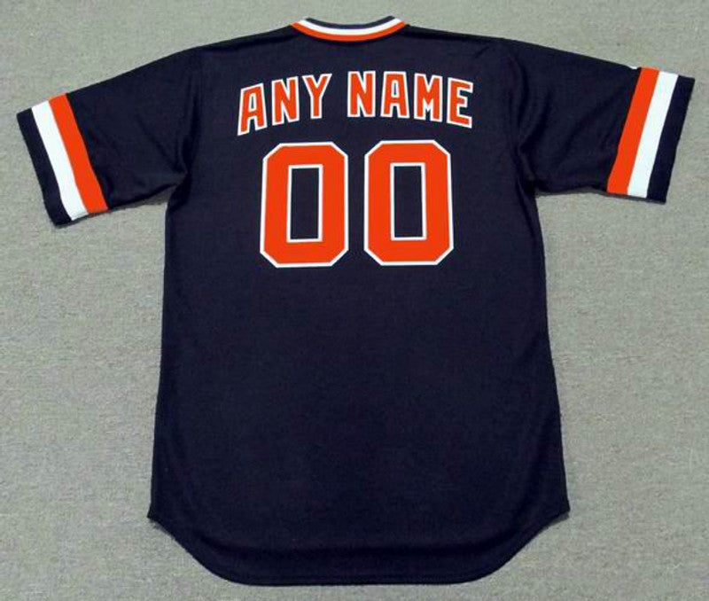 SFG SFG 1980s Cooperstown Away Custom Name Number Stitched Jersey, Vintage Baseball Jersey, Retro Sewn Jersey
