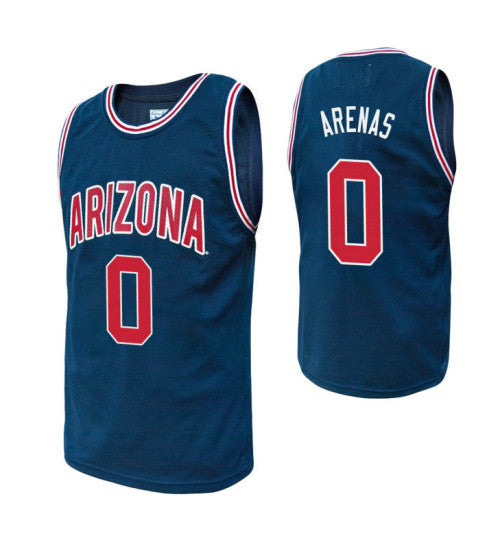 Arizona Wildcats 0 Gilbert Arenas Navy College Basketball Jersey retro stitched fan jersey RTJ6559 image 1