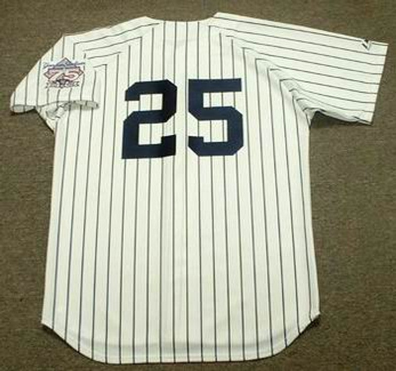 JG NYY 1998 Cooperstown Home Stitched Jersey, Vintage Baseball Jersey, Retro Sewn Jersey