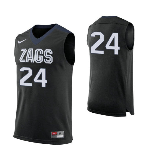 Gonzaga Bulldogs 24 Corey Kispert College Basketball Jersey Black retro stitched fan jersey RTJ11123 image 1