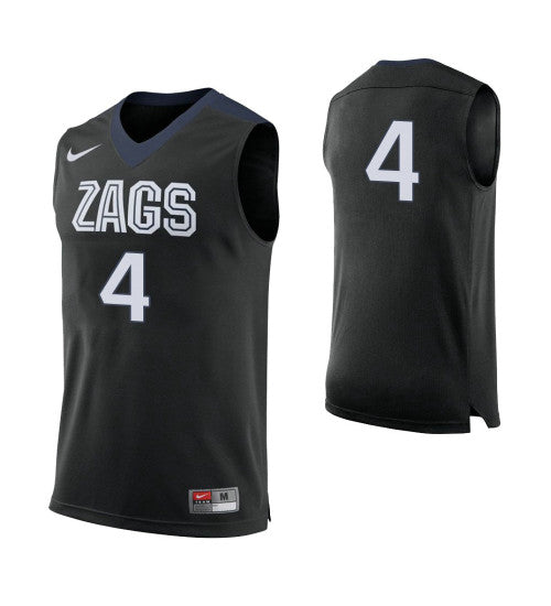 Gonzaga Bulldogs 4 Greg Foster Jr College Basketball Jersey Black retro stitched fan jersey RTJ5226 image 1