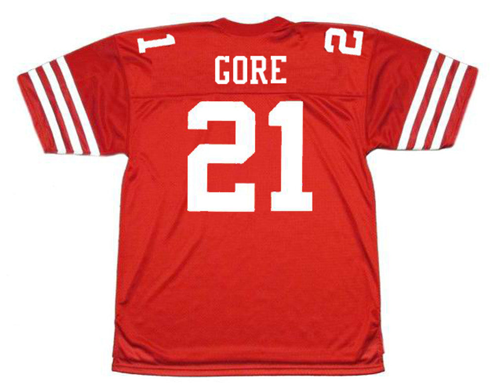 FRGO SF 49ers 2005 Throwback Home Football Jersey, Retro Stitched Jersey