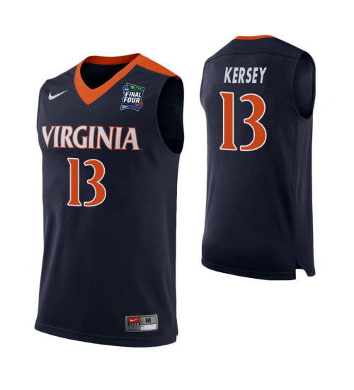 Virginia Cavaliers 13 Grant Kersey Navy College Basketball Jersey retro stitched fan jersey RTJ7133 image 1