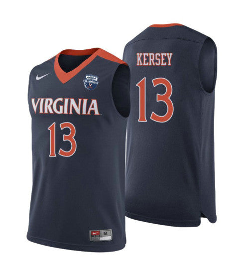 Virginia Cavaliers Grant Kersey Basketball Champions College Basketball Jersey Navy retro stitched fan jersey RTJ7095