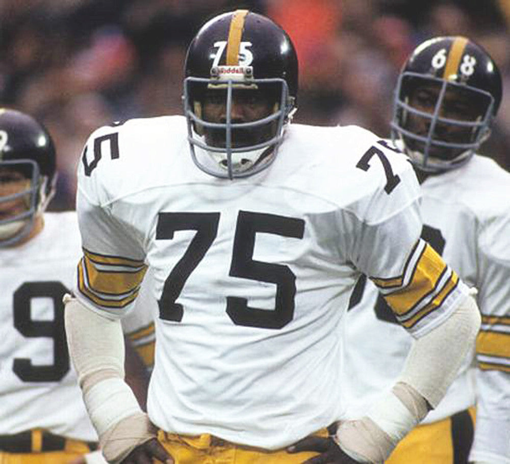Pittsburgh Steelers Joe Greene 1975 Away Throwback Football Jersey product image
