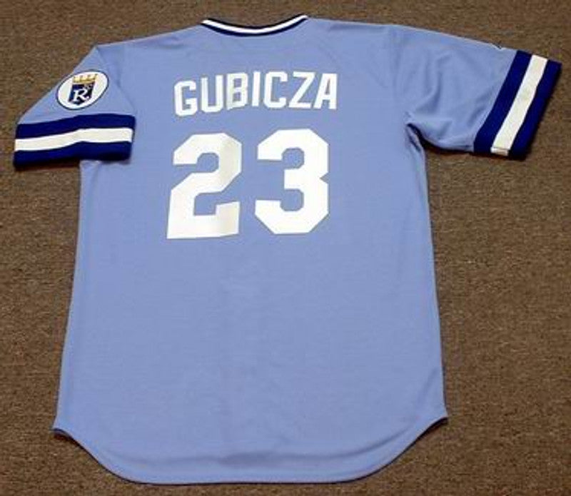 MG KCR 1985 Cooperstown Away Baseball Stitched Jersey, Vintage Baseball Jersey, Retro Sewn Jersey
