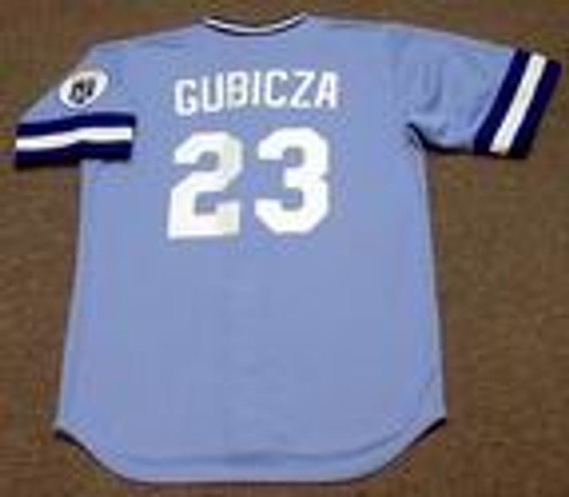 MG KCR 1985 Cooperstown Away Baseball Stitched Jersey, Vintage Baseball Jersey, Retro Sewn Jersey
