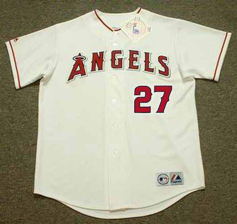 VG A Anaheim 2004 Home Throwback Baseball Stitched Jersey, Vintage Baseball Jersey, Retro Sewn Jersey