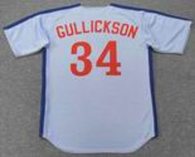 Bill Gullickson Montreal Expos 1981 Baseball jersey retro stitched fan gear RTJ01774