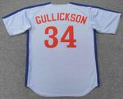 Bill Gullickson Montreal Expos 1981 Baseball jersey retro stitched fan gear RTJ01774
