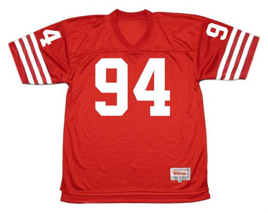 San Francisco 49ers Charles Haley 1988 Home Throwback Football Jersey product image