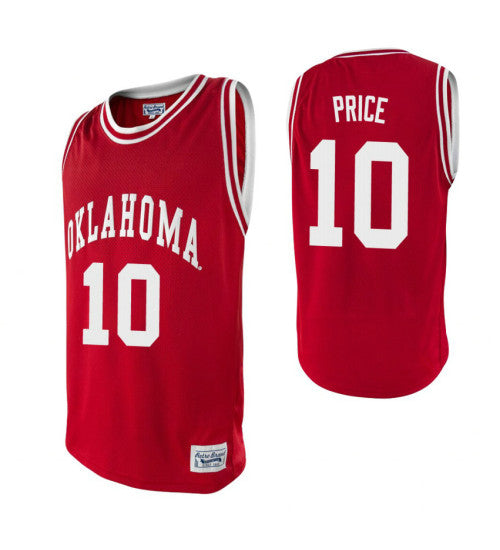 Oklahoma Sooners 10 Hollis Price Crimson College Basketball Jersey retro stitched fan jersey RTJ2782 image 1