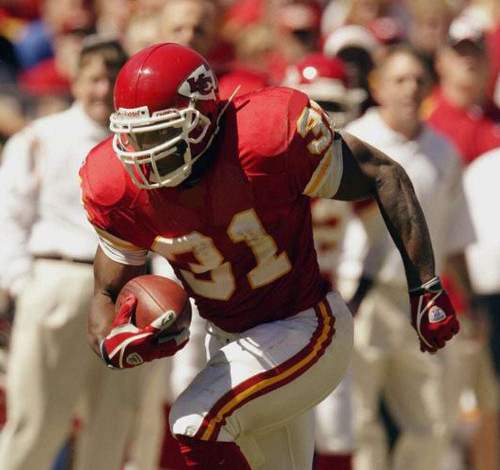 Kansas City Chiefs Priest Holmes 2002 Home Throwback Football Jersey product image